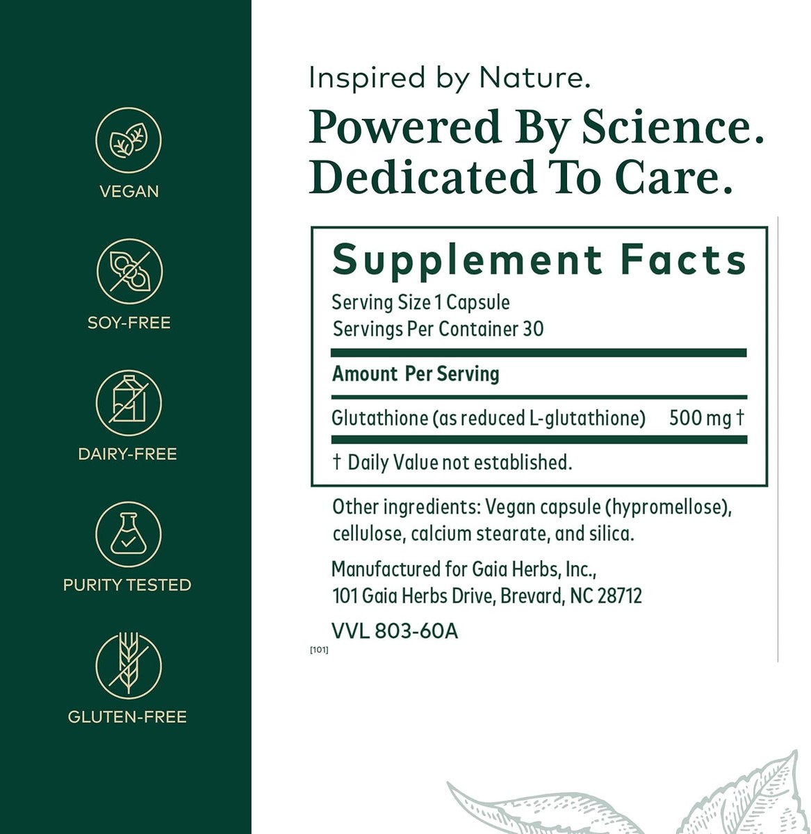 Gaia Herbs Pro - Glutathione 500 (30caps) | eBay