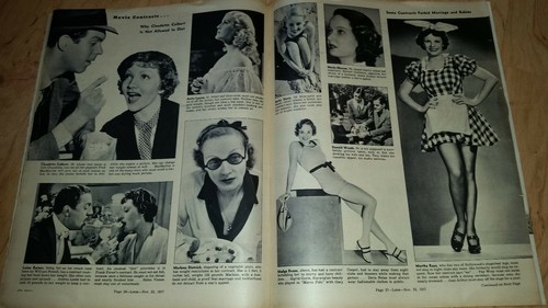 LOOK Magazine November 23, 1937 Joan Crawford ~ Carole Lombard ~1930s Hollywood - Picture 4 of 4
