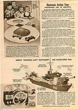 1961 ADVERTISEMENT 2 Pg Remco Battleship Helicopter Zipees Fib-Detecto Turret