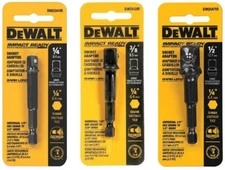 1 New DeWalt Impact  Ready 3-Pc Socket Adapter Set DW2541IR, DW2542IR, DW2547IR