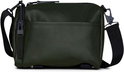 RAINS Black Texel Waterproof Crossbody Bag   Versatile Unisex Sling Green 
