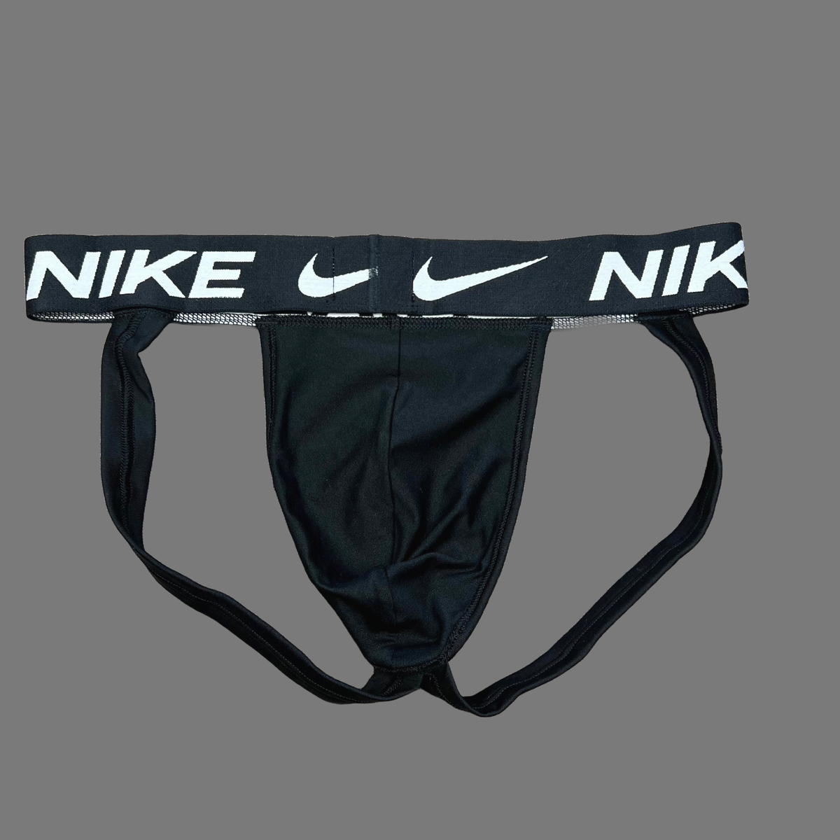 Nike mens black microfiber jock strap jockstraps underwear size