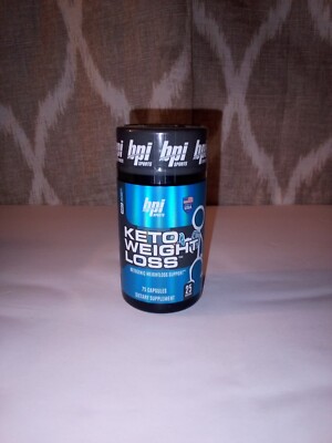 BPI Health Keto Weight Loss Diet Supplement 75 Capsules Ketogenic