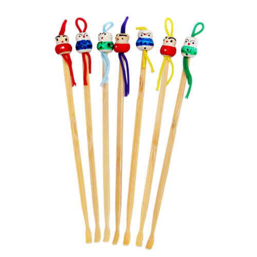 Wood Ear Pick Cleaner Spoon - Ear Cleaning Tool Set (12pcs) for Kids & Adults - Picture 1 of 12