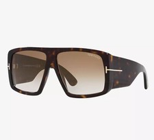 TOM FORD RAVEN FT1036 52F Sunglasses Tortoise Frame Gradient Brown Lenses 60mm