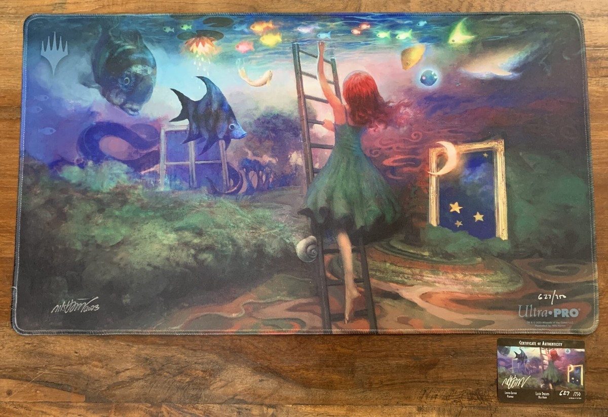 Lucid Dreams 627/750 Kickstarter Exclusive Playmat Signed Nils