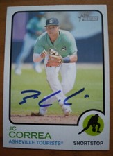 2022 Heritage Minors J.C. Correa Autographed  RC #54 Houston Astros
