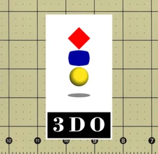 CUSTOM MADE COLLECTIBLE PANASONIC 3DO LOGO MAGNET (2¼"x4⅜") 3D0