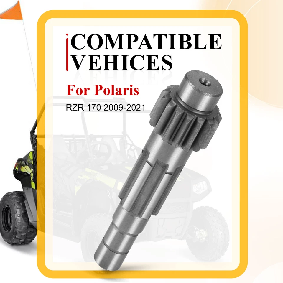 0454324 Eje de transmisión nuevo 2009-2018 2019 2020 2021 apto para Polaris RZR 170 Foto 2 de 4