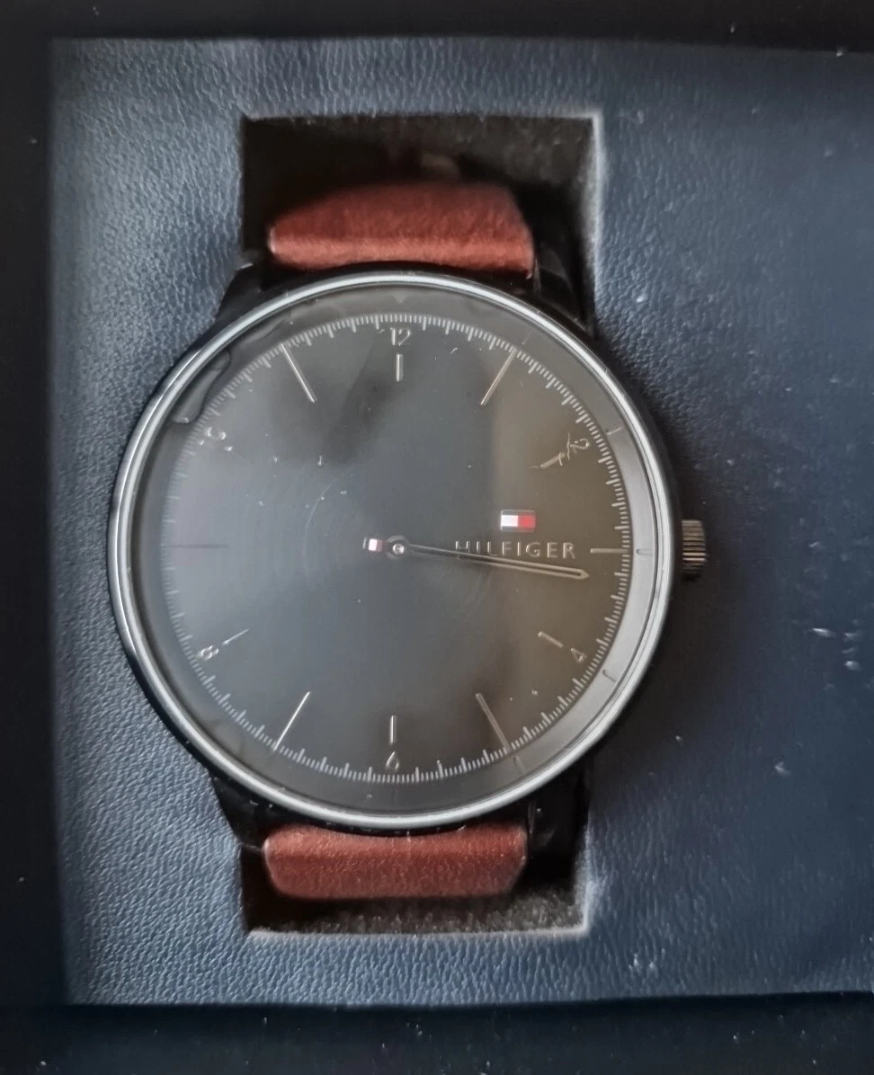 Tommy Hilfiger 1791876 Herrenuhr, wasserdicht, Braun schwarz | eBay