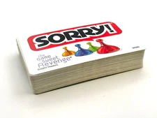Sorry Game Complete Card Deck Replacement Set - White and Red Back 2003