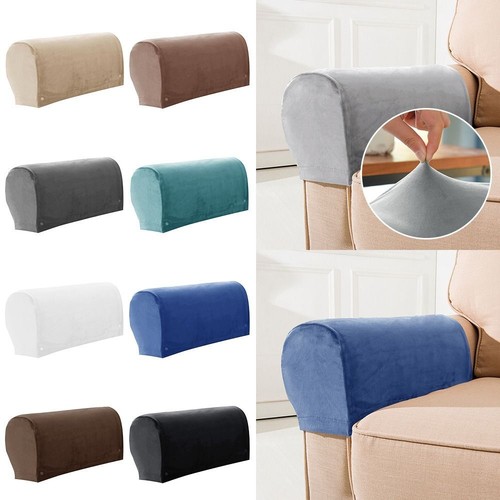 2PCS Stretch Sofa Armrest Covers Furniture Couch Arm Protector New Sofa Cover