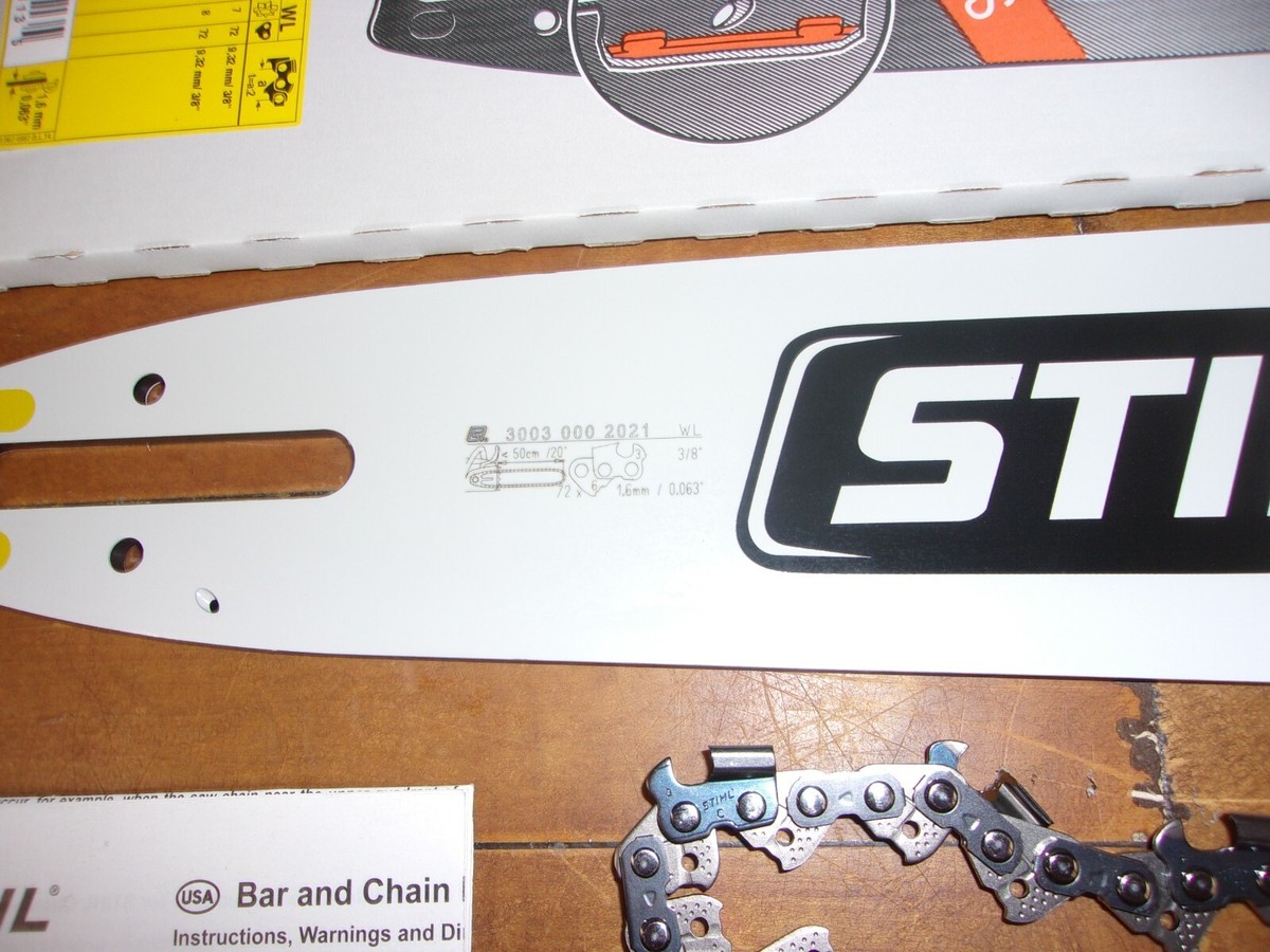 Stihl Duromatic E Guide Bar 20" 50cm New OEM 3003 000 9221 30030009221
