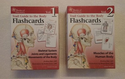 Trail Guide to the Body Flashcards Vol 1 & 2, 3rd Ed.