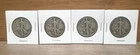 Lot Of 4 Walking Liberty Silver Half Dollars Circulated Ungraded # 75