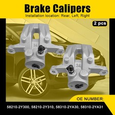 Brake Caliper Left + Right Rear 58210-2Y300 58230-2Y300 For 2010-20 Hyundai ix35