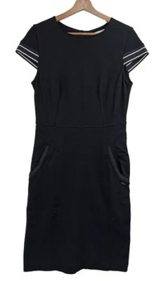 BETTY & CO WHITE Womens Black Short Sleeve Bodycon Dress Ladies UK 10 BNWT