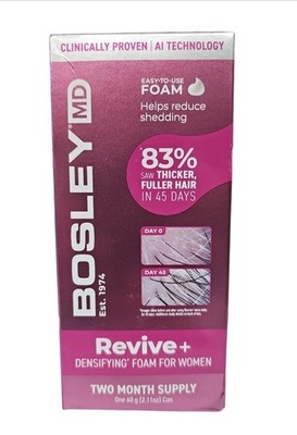 Bosley MD Revive+ Densifying Foam For Women Two Month Supply 60g/2.11oz.