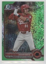 2022 Bowman Draft Chrome Green Sparkle Refractor 23/99 Justin Boyd #BDC-13 08v9
