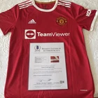 Adidas Manchester United Soccer Jersey Christian Ronaldo Signed #7 Beckett Via