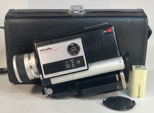 Minolta Autopak-8 D4 Super 8 Cine Film Camera - Fully Working W/ Leather Case