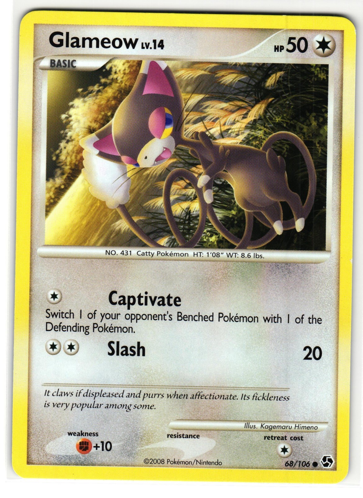 GLAMEOW 68/106 GREAT ENCOUNTERS ENGLISH POKEMON TCG