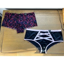 Torrid Cheeky Mid Rise Satin and Mid Rise Lace Panties Lot NEW  Size 2 18/20 