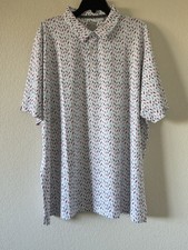 Callaway Performance Polo Golf Shirt Men  s XXL Parrots Print Short Sleeve NWT