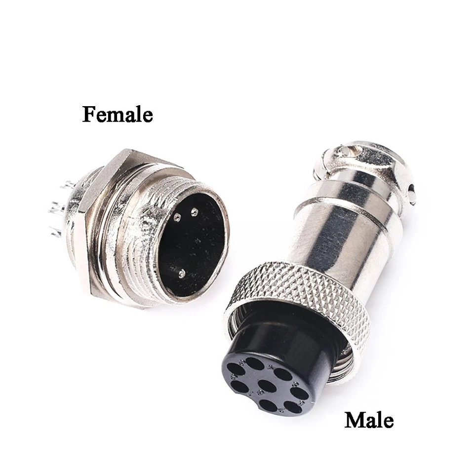 GX12 16 20 Aviation Plug 2 3 4 5 6 7 8P Metal Male /Female Panel Cable Connector - Image 4 of 4