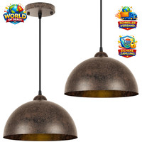 Pendelleuchte Vintage Metall E27 Ø30Cm 2 StüCk HäNgelampe FüR KüChe Wohnzimmer