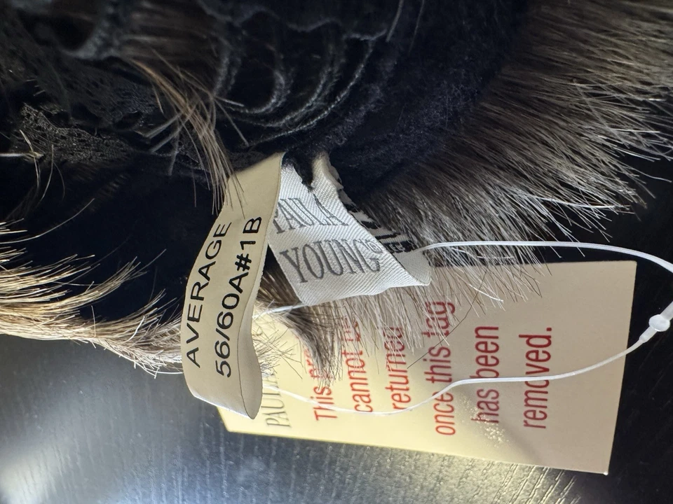 Peluca Paula Young A0036 Color Wispy Pixie 56/60A#1B Plata Real Nueva con Etiquetas Foto 4 de 4