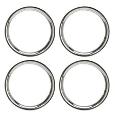 1954-1979 Vw Beetle-type 3 15 Inch Stainless Wheel Beauty Rings Set Of 4 1954-1979 Vw Beetle-type 3 15 Inch Stainless Wheel Beauty Rings Set Of 4