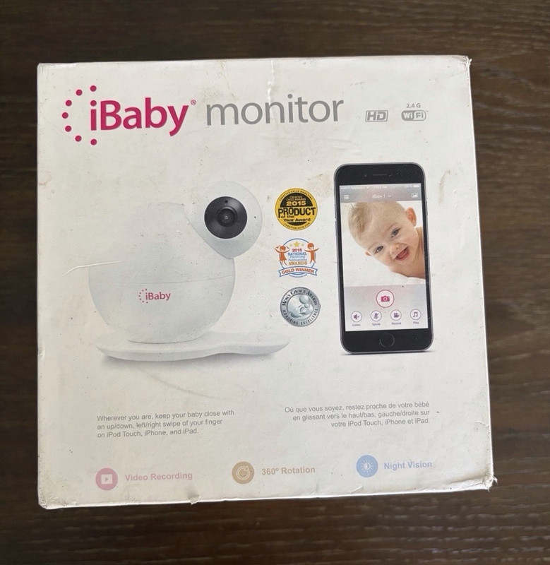iBaby M6 Wi-Fi HD Baby Monitor Camera 360° Night Vision Recording iOS