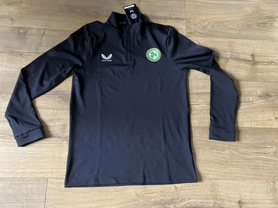Castore Caviar X-Large 164cm Fai Coaches 1/4 Zip Boys Ireland Midlayer BNWT
