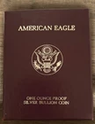 1987 Silver Eagle Proof Deep Cameo With Box And COA
