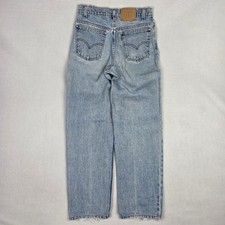 Vintage Levis 550 Student Fit Orange Tab Jeans Mens 29x30 Fits 28x28 Distressed