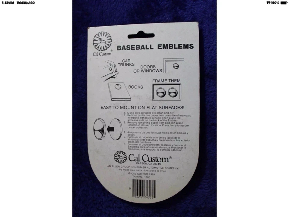 Nuevo de Lote Antiguo Cal Personalizado Toronto Bluejays Rejilla Insignia Topper Letrero Accesorio Parachoques Foto 4 de 4