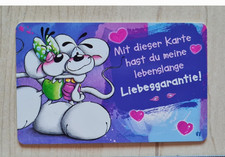 Diddl Sammlungsaufl&ouml;sung - Fun-Card: lebenslange Liebesgarantie Diddl & Diddlina
