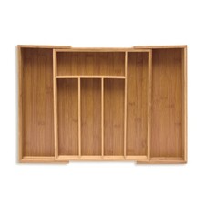 Besteckkasten Besteckschubladeneinsatz Besteckorganizer Bambus Besteckfach