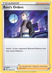 Boss's Orders 132/172 Brilliant Stars Deck Exclusives Rare Trainer