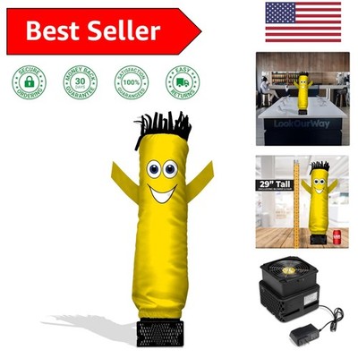 Yellow Mini Inflatable Tube Guy with Blower - Perfect for Events and Parties