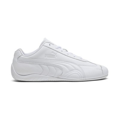 PUMA Speedcat Full Leather Lace Up Mens White Sneakers Casual