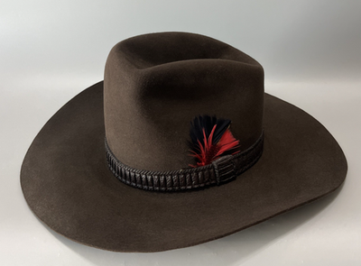 #ad #ad Vintage Lion Hats Ten X Quality Dark Brown Beaver Felt Cowboy Hat Size 6 7 8 $39.99