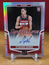 2024-25 Panini Donruss - Signature Series Kyshawn George #SS-KGW (RC) Wizards