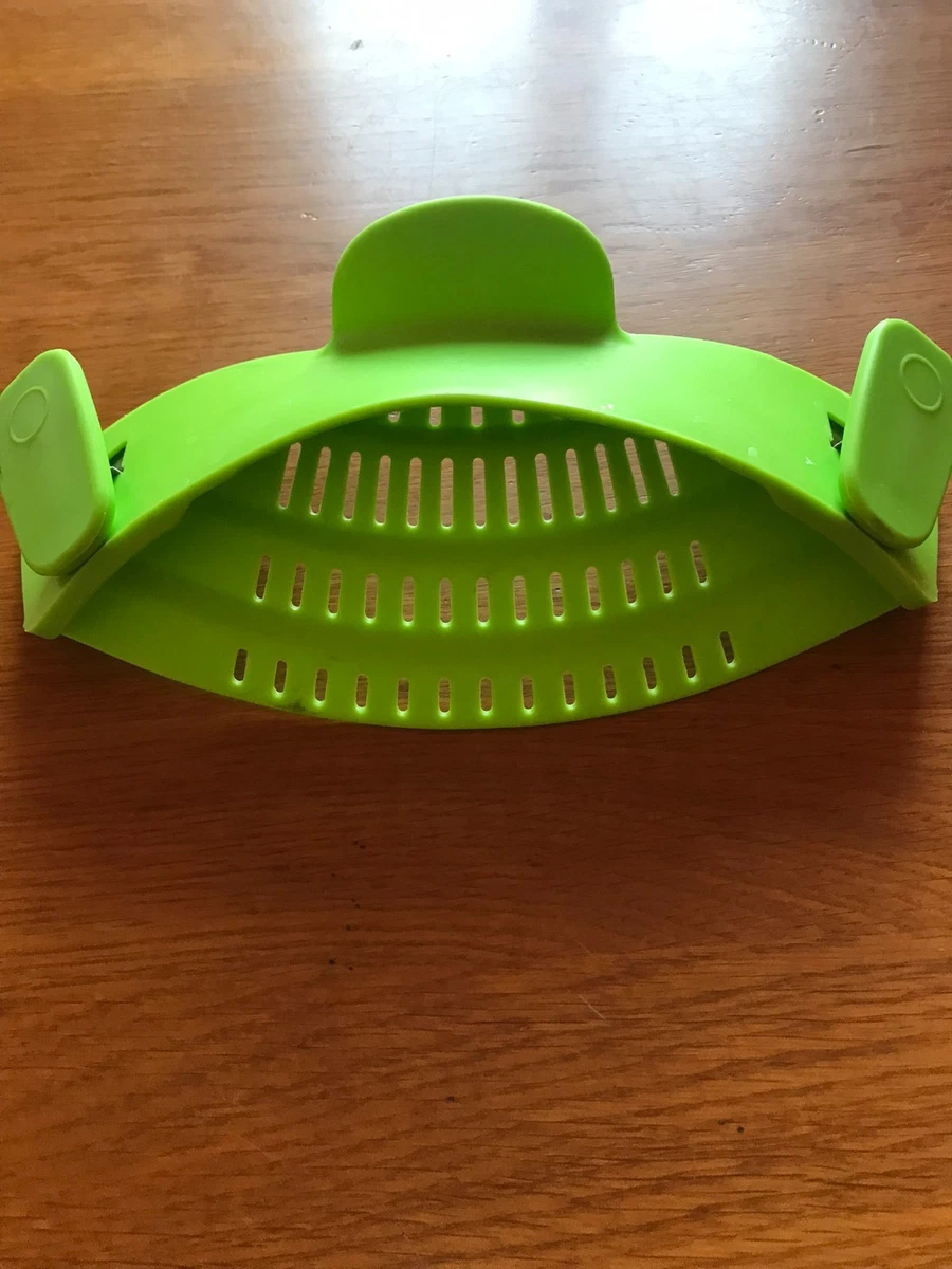 Set Da 2 Colini A Clip In Silicone Per Cucina - Scolapasta Regolabile Per Pentole E Ciotole, Per Pasta, Verdura E Frutta - Rosso E Blu