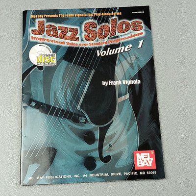 The Frank Vignola Play Along Series Jazz Solos Volume 1 Mel Bay No CD Book Only