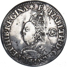 1562 Milled Sixpence - Elizabeth I British Silver Coin
