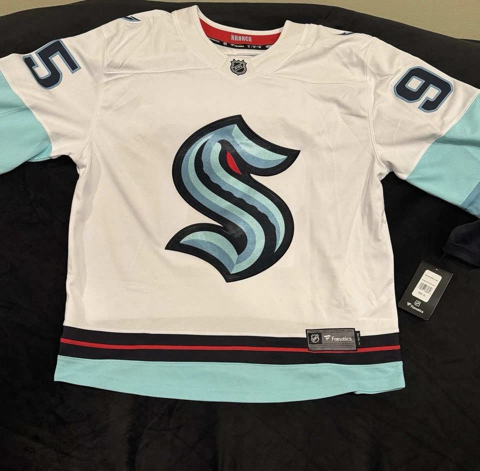 Camiseta firmada auténtica Andre Burovsky Kraken certificada por fanáticos auténtica Foto 3 de 4