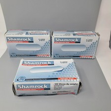Shamrock Blue Nitrile Industrial Powder-Free Gloves - XL  100 Gloves/Box 300
