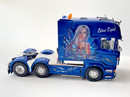 camion tekno 1/50 Max Steffen Scania Longline blue eyes
